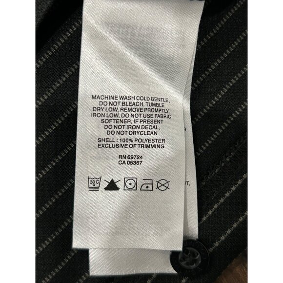 Columbia Mens Omni-Shade Polo Shirt Black Striped Short Sleeve Sz XL - Picture 5 of 7